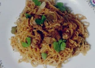 Asian-inspired peanut and soy-marinated pork with noodles - Image credit Robyn Brittow