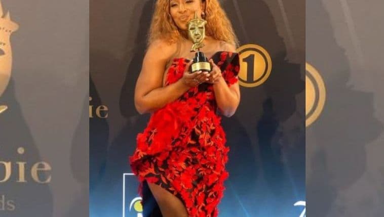 Actress Jessica Nkosi scooped 'Outstanding Female Villain' for role as Thando Sebata on 'The Queen'