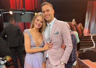 Chad le Clos and Jeanni Mulder at Miss South Africa finale