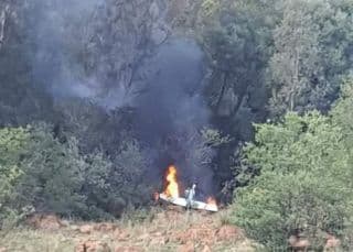 Just in: Two injured when a light aircraft crashed in Germiston
