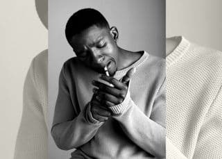 'The River' actor, Lawrence Maleka as Zolani Dlamini posing for the camera