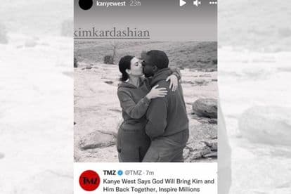 Kanye West tags estranged wife Kim Kardashian in a TMZ article about their marriage