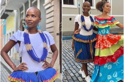 Shudu Musuda shows off her dances of the world costume at the Miss World 2021
