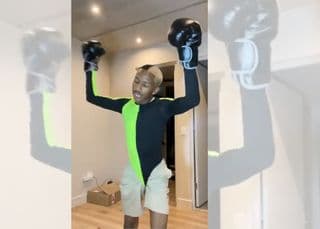 Lasizwe posts boxing video