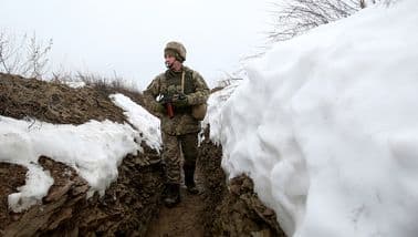 Ukrainian soldier killed on ev