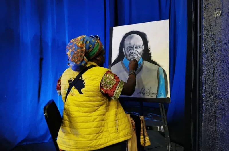 Rasta unveils portrait of Patrick Shai