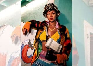 Rihanna wears a bralette, one of 2022's biggest fashion trends