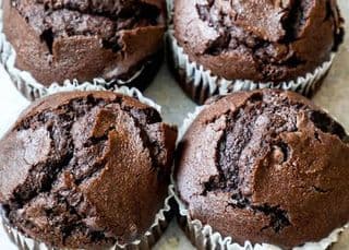 Double chocolate chunk muffins