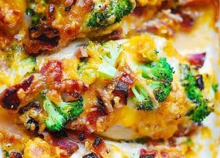 Broccoli bacon cheddar chicken