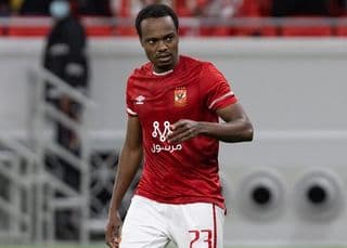Percy Tau in action for Al Ahly. Photo: @AlAhly/Twitter