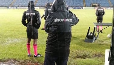 Maritzburg United vs Swallows FC match postponed due to waterlogged pitch at the Harry Gwala Stadium. Photo: @Moroka_Swallows/Twitter