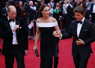 The Duke and Duchess of Cambridge met Tom Cruise at the Cannes premiere of Top Gun: Maverick.