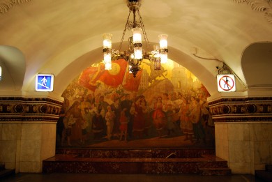 Moscow's elegant metro was conceived as a people's palace (Image: Flickr/BBM_Explorer)