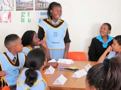 Pupils at Spectrum Primary School, Ennerdale, SA