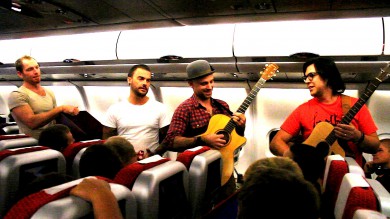 The Parlotones Perform on a Virgin Atlantic Flight